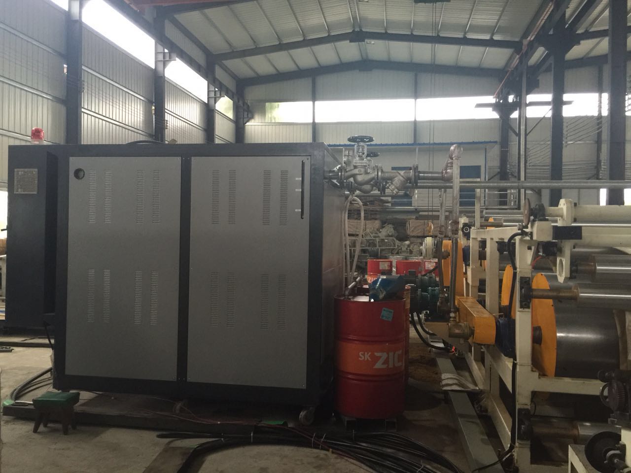 覆膜輥筒控溫機，輥筒導熱油加熱器